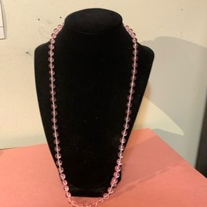 Pretty in Pink necklace jewelry, 25”